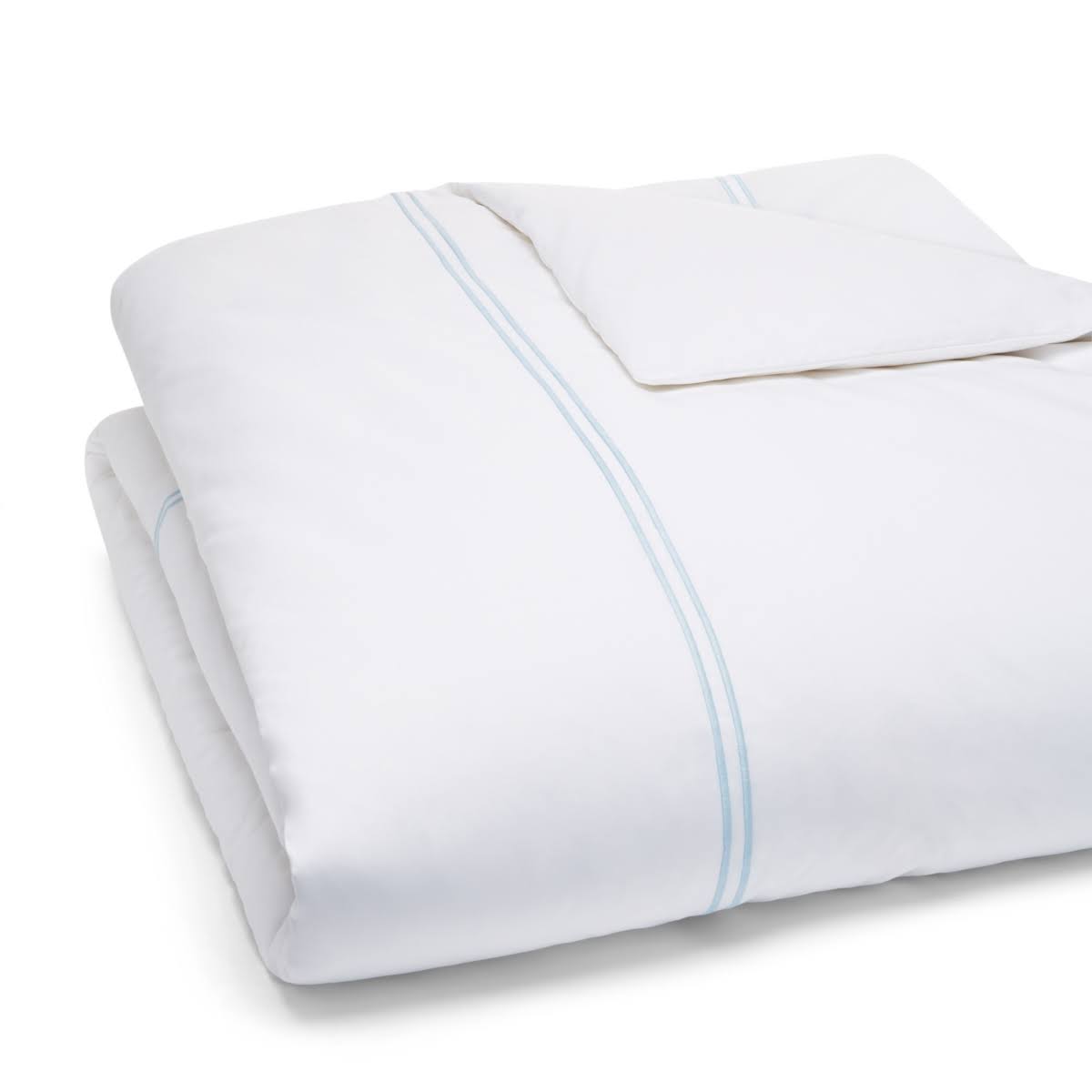 Full/Queen White/Blue Duvet Cover W3406