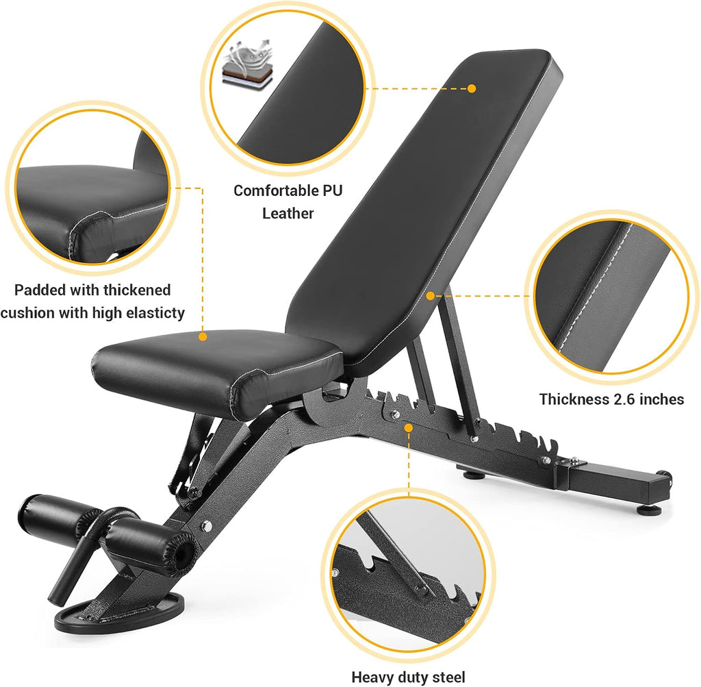 Adjustable Weight Bench with Leg Extension O7691