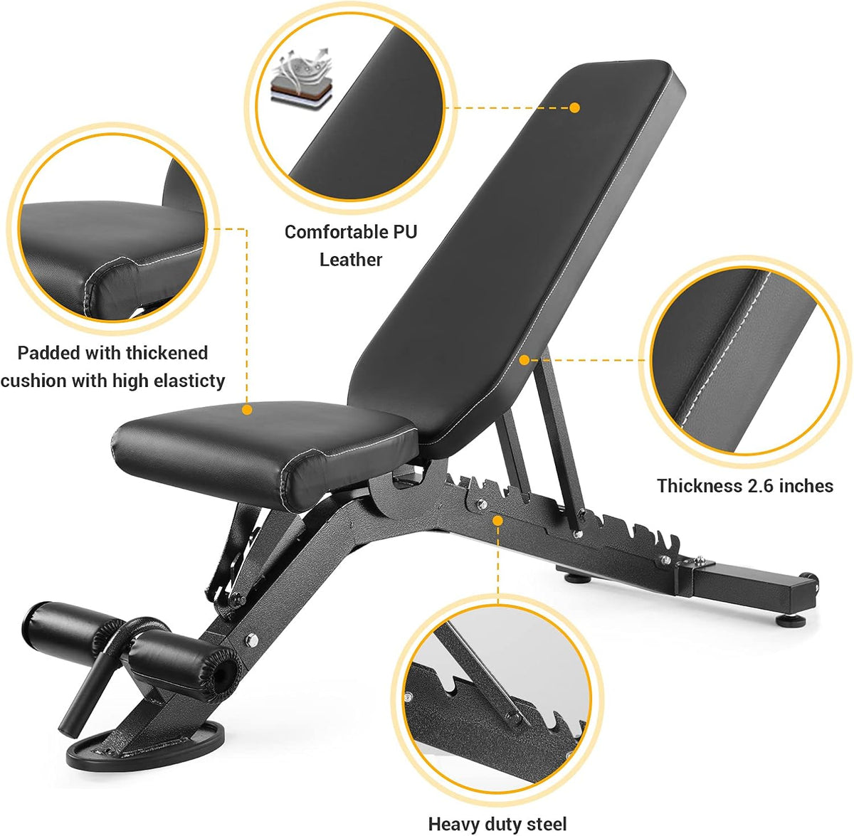 Adjustable Weight Bench with Leg Extension O7691