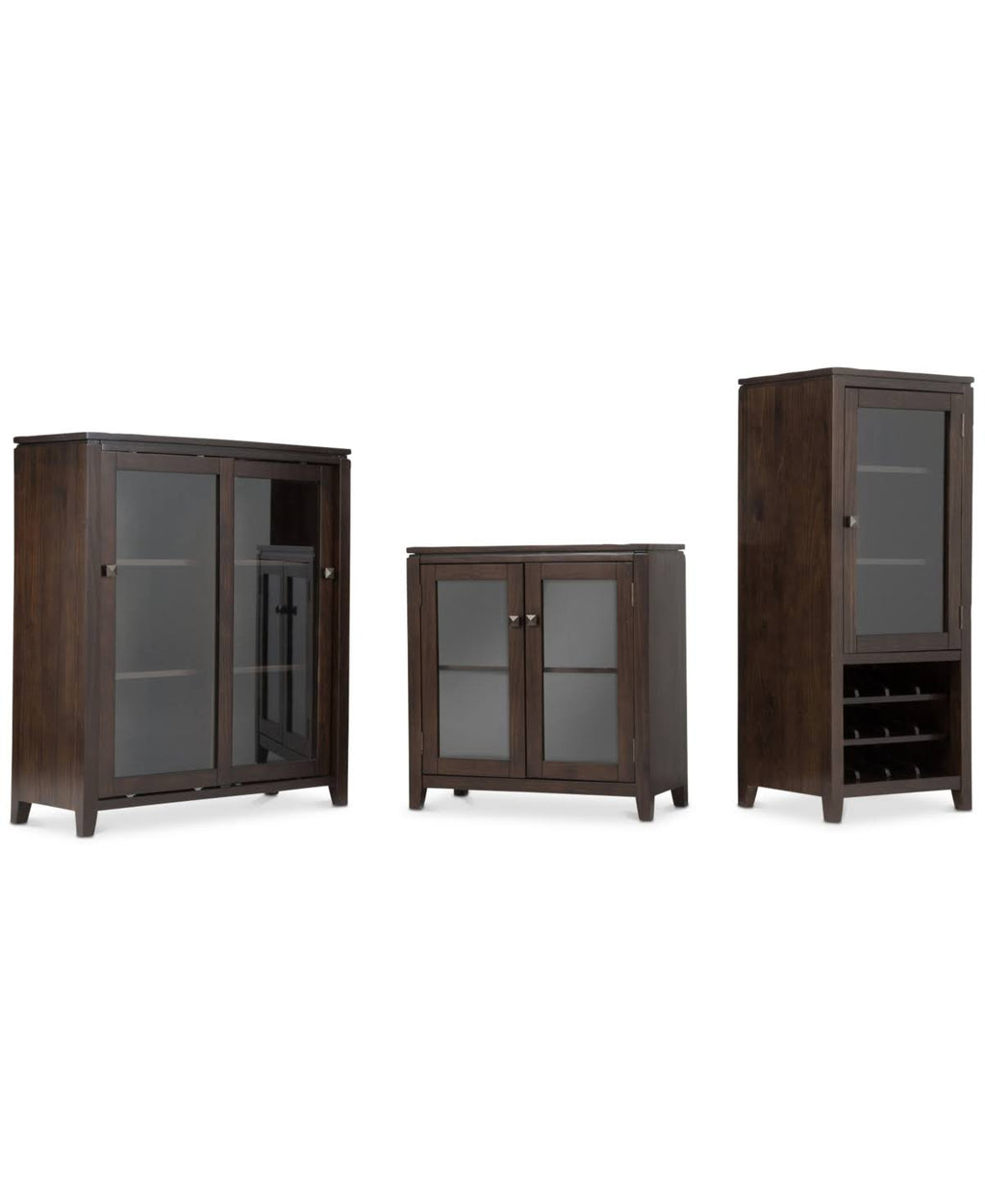 Coffee Brown Low Storage Cabinet J16672