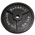 45 lb Black Cast Iron Weight Plates A683228