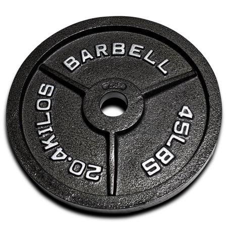 45 lb Black Cast Iron Weight Plates A683228