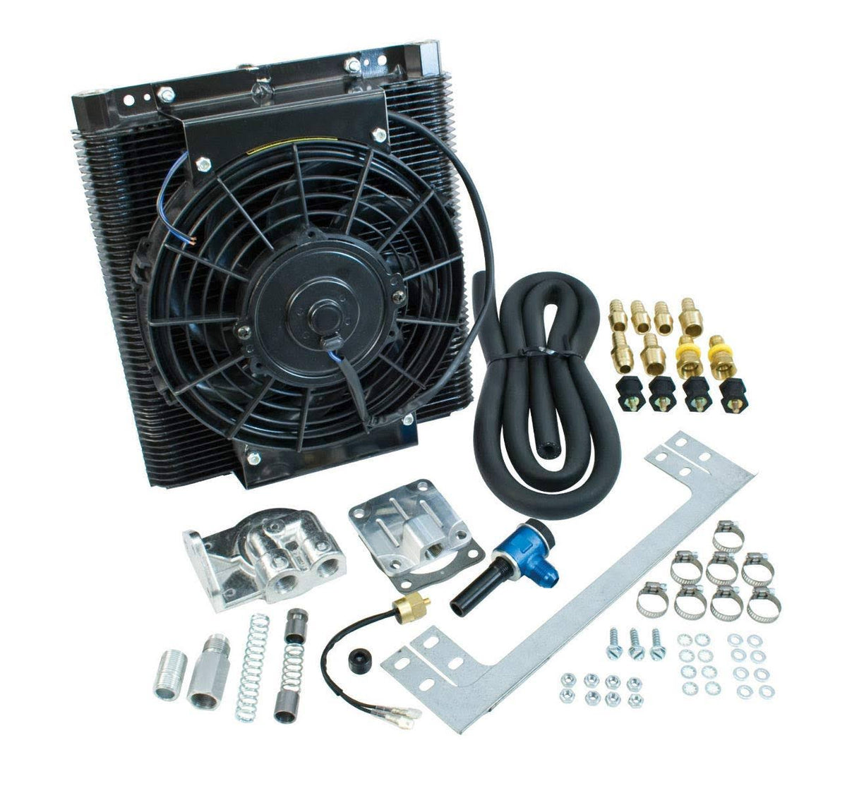 96 Plate Oil Cooler Kit with Electric Fan B77174