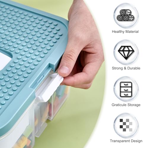 Plastic Stackable Toy Storage Case with Lid V859252