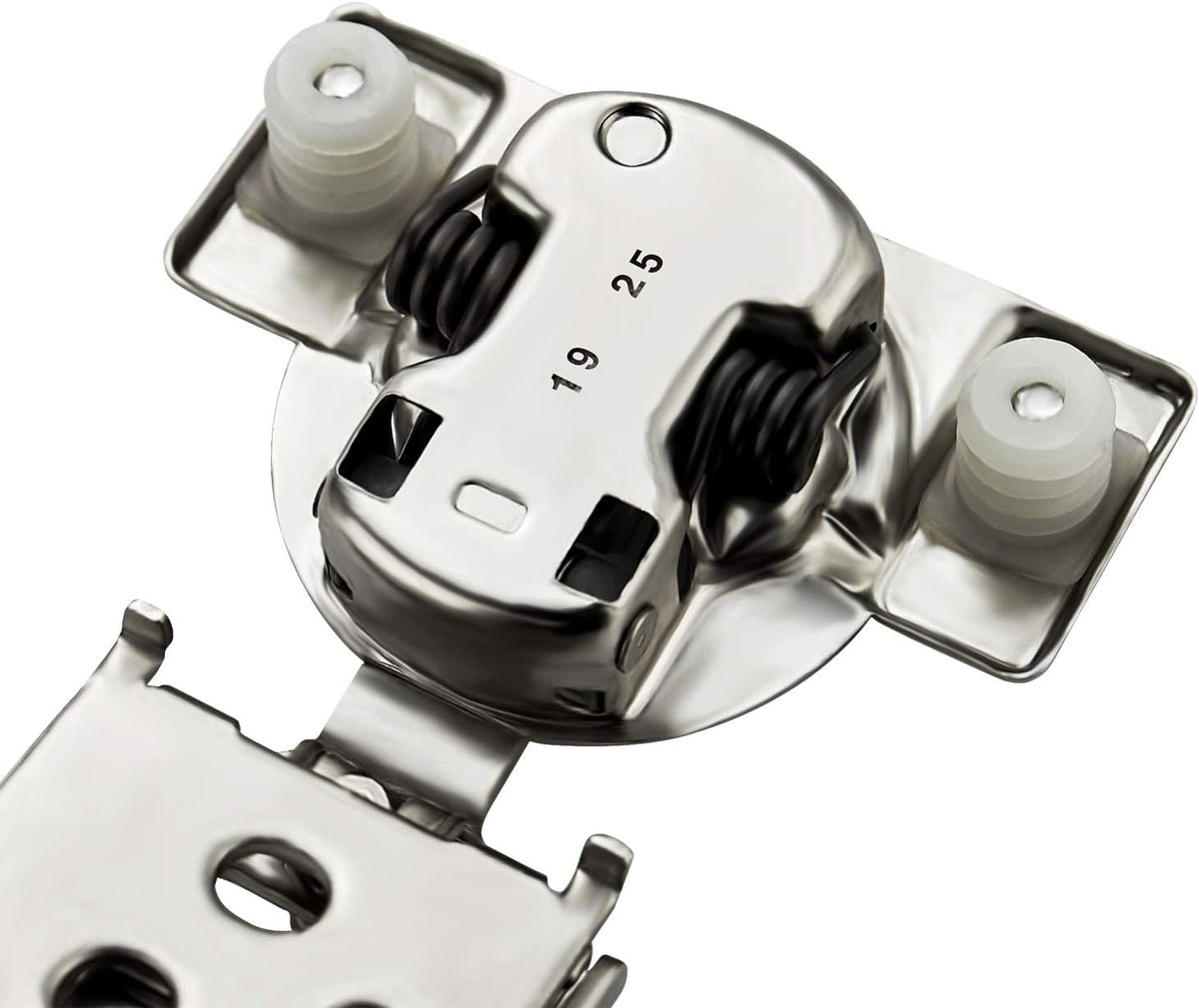 62 Pack 31 Pairs 1/2 inch Overlay Soft Close Satin Nickel Stainless Steel Concealed Hinges Y414