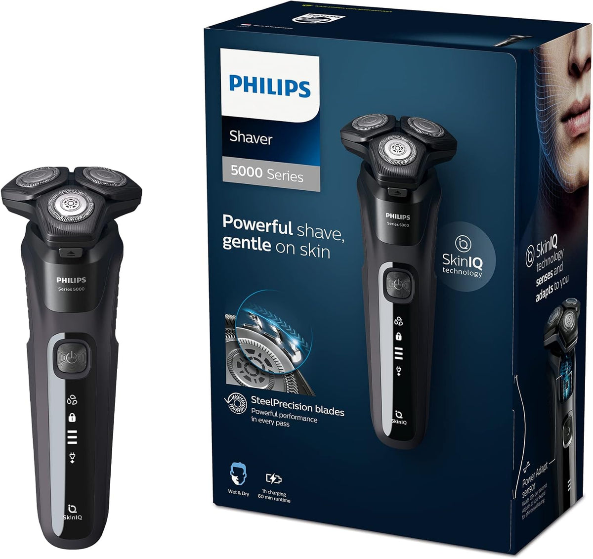 Wet and Dry Electric Shaver with Pop-Up Trimmer O2725