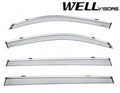 Chrome Trim Side Window Visors Deflectors for Volkswagen Atlas Z77492