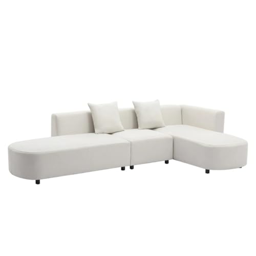 L Shape Upholstery Sofa Couch 110.2''Wx61''Dx24.8''H J824549