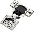 62 Pack 31 Pairs 1/2 inch Overlay Soft Close Satin Nickel Stainless Steel Concealed Hinges Y414