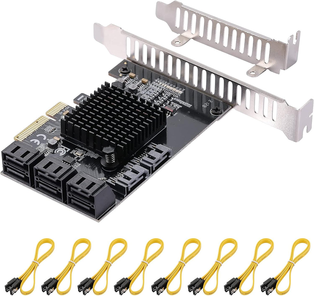 PCI Express to 16 Ports SATA 3.0 Controller Expansion Card Y400