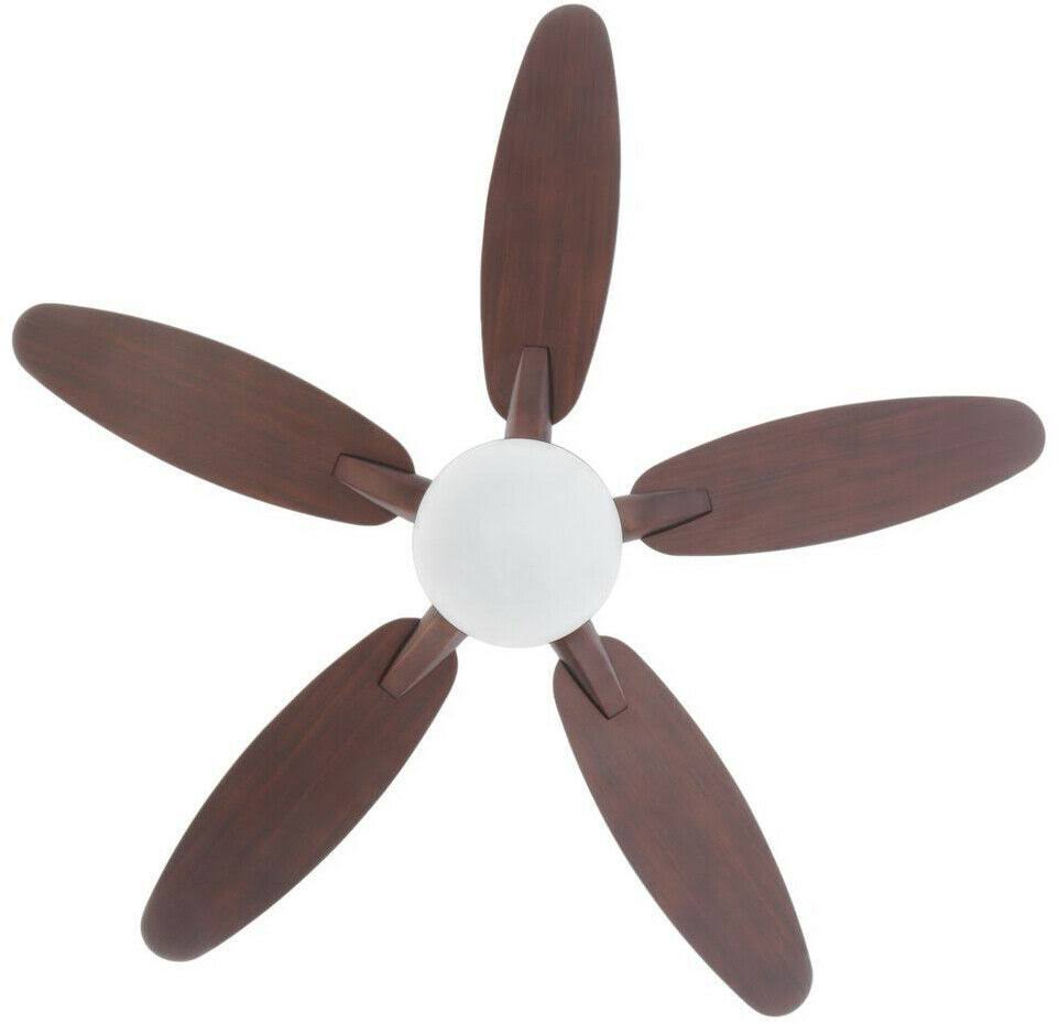 Oil Brushed Bronze Ceiling Fan with Opal White Glass Light N67047