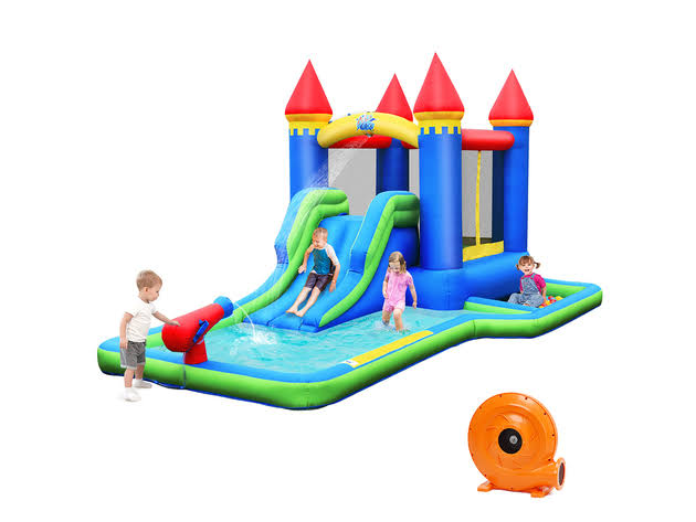 Inflatable Bounce House with Slide and Ballpit I674