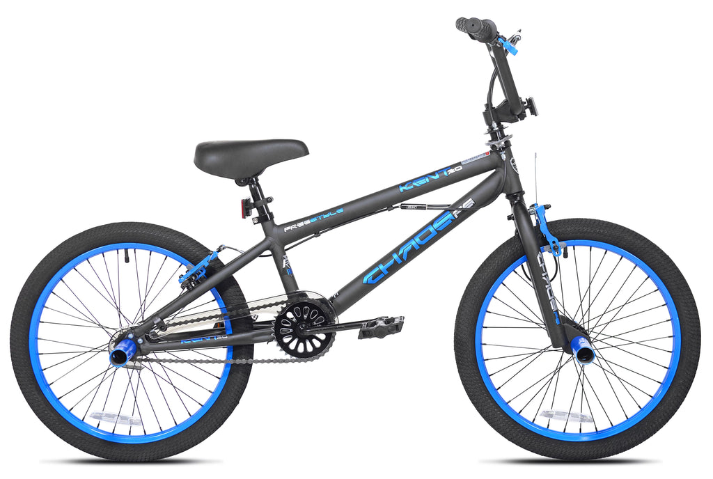 20 in. Matte Black and Blue Boy's Bicycle W270684