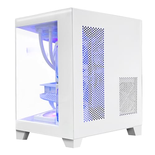 White AMD Ryzen 7 5700X RTX 4070 Super 12G 32GB DDR4 RAM 1TB M.2 PCIE SSD 1TB SATA SSD Windows 11 Pro 64-bit Desktop Computer Y884