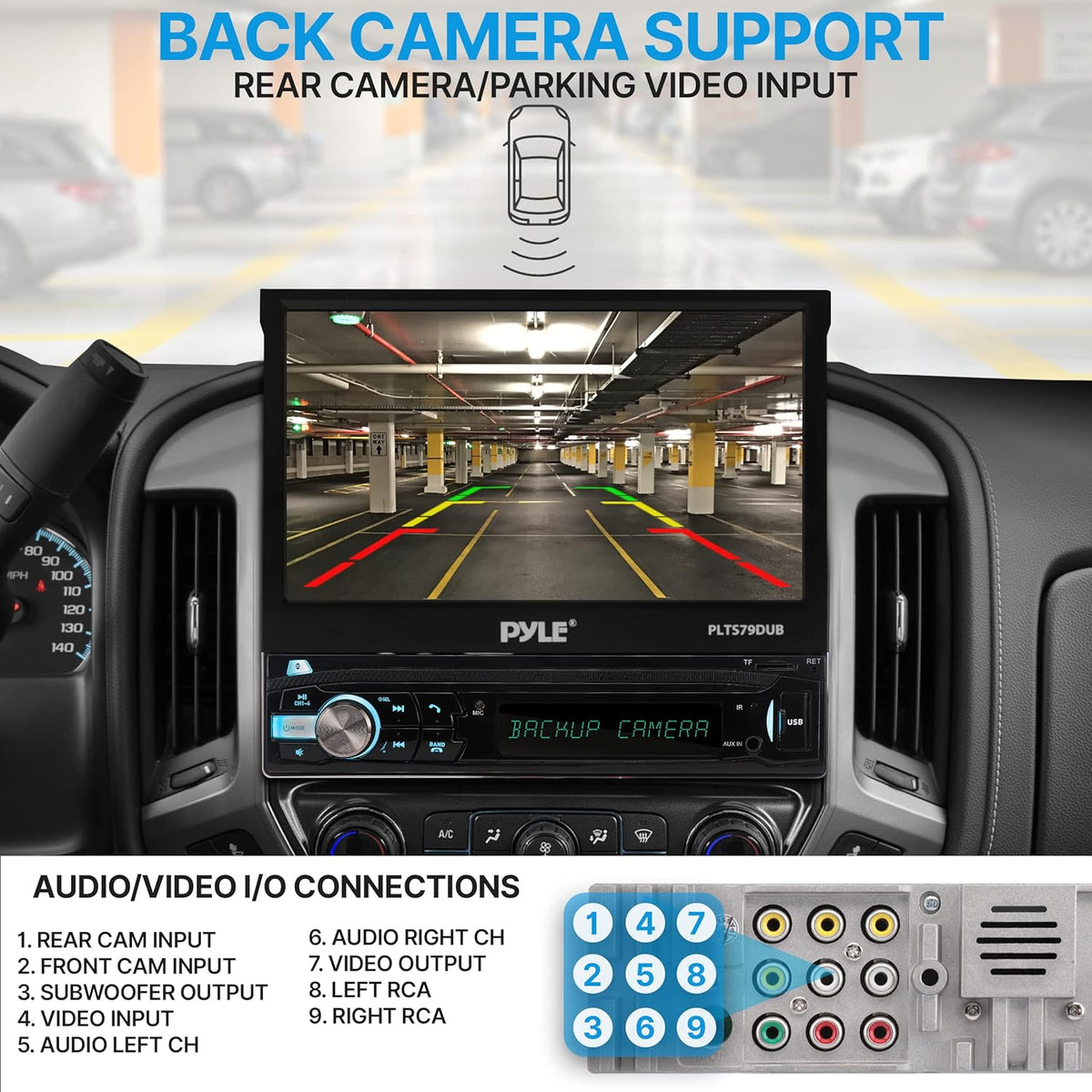 Single DIN 7" Touchscreen Multimedia Car Stereo Video Receiver L98696