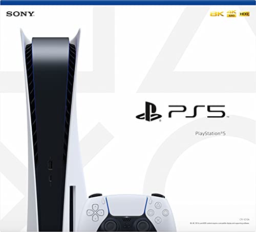 Playstation 5 Disc Version Console - Additional Controller, 825GB SSD (Renewed) P3572