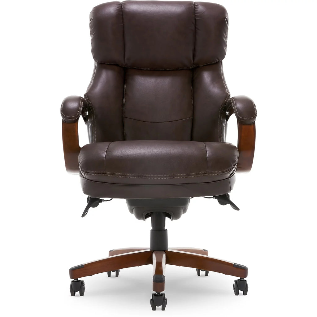 Biscuit Brown Faux Leather Ergonomic Executive Chair A684127