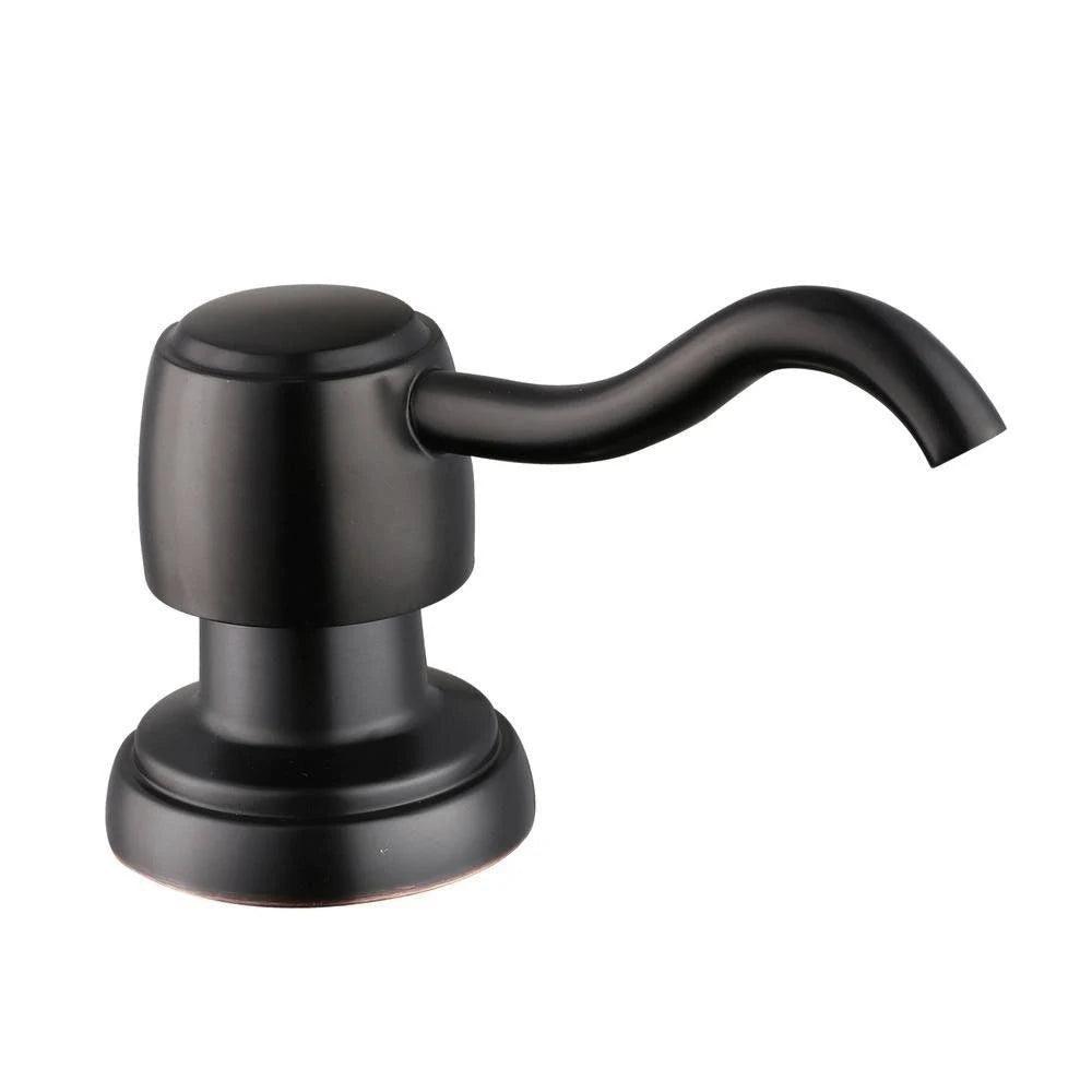 Bronze Single-Handle Pull-Down Sprayer Kitchen Faucet with Soap Dispenser Y9140