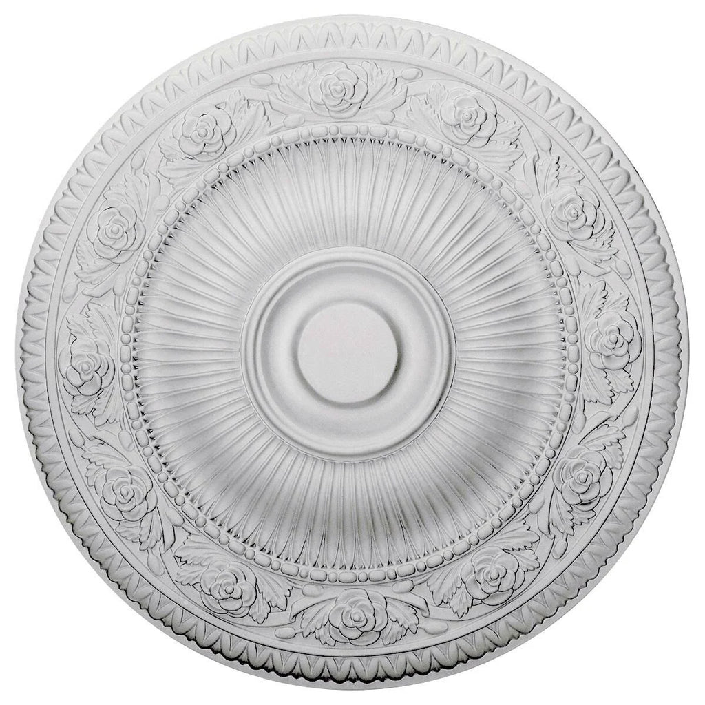 24 1/4x22OD x 2x22P Ceiling Medallion, Hand-Painted Pewter N984577