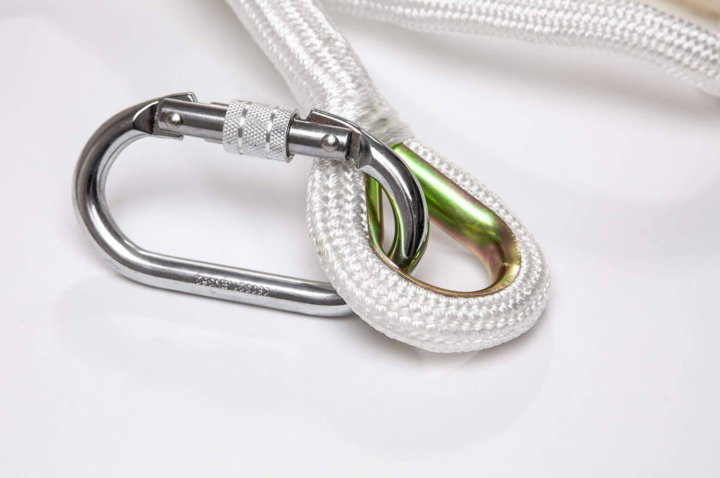 16 ft Flame Resistant Fire Escape Rope Ladder with Hooks Q22926