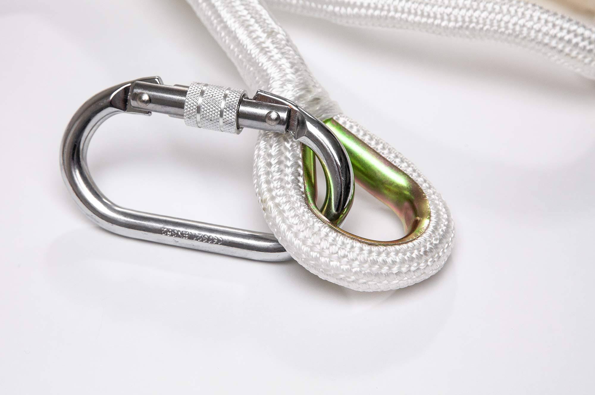 16 ft Flame Resistant Fire Escape Rope Ladder with Hooks Q22926