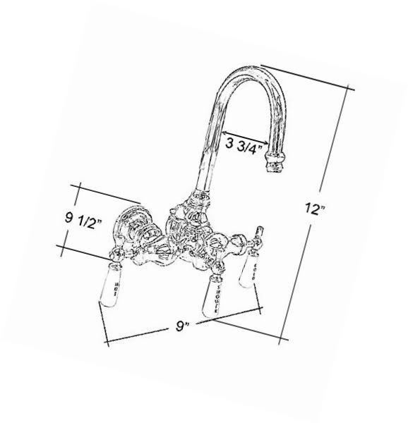 Tub Filler with Diverter Faucet D370