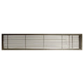 Solid Aluminum Fixed Bar Supply/Return Air Vent Grille, Antique Bronze W86942