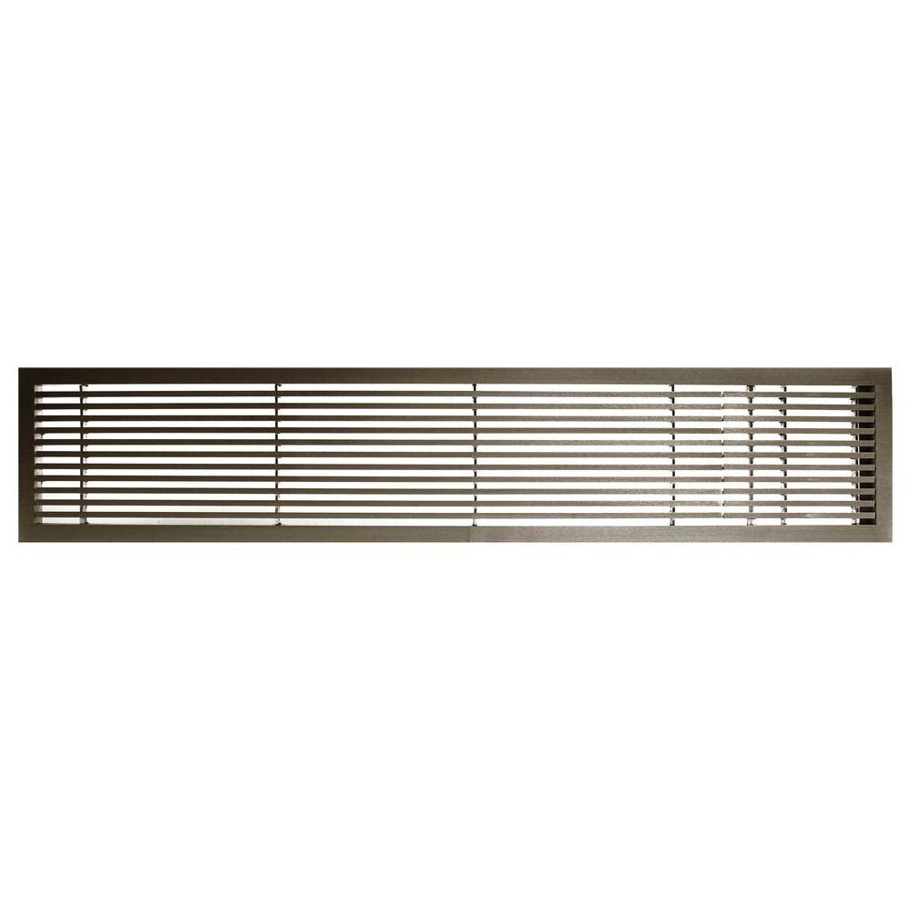 Solid Aluminum Fixed Bar Supply/Return Air Vent Grille, Antique Bronze W86942