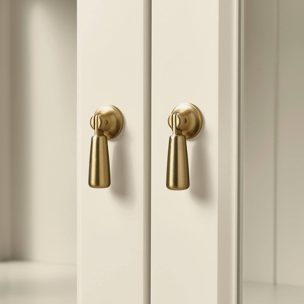Light Beige Cabinet with Glass Doors T480