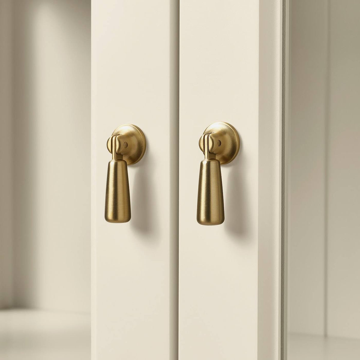 Light Beige Cabinet with Glass Doors T480