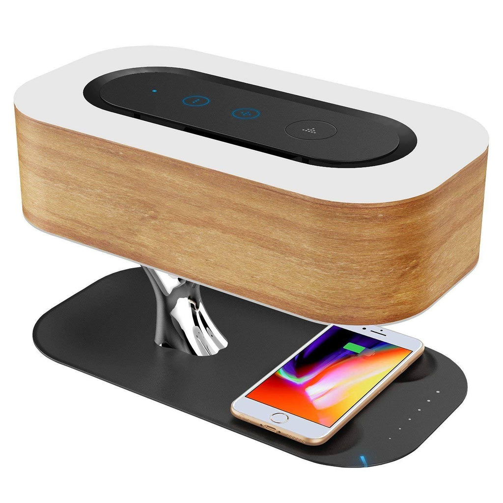 Bedside Lamp with Bluetooth Speaker and Wireless Charger K8827