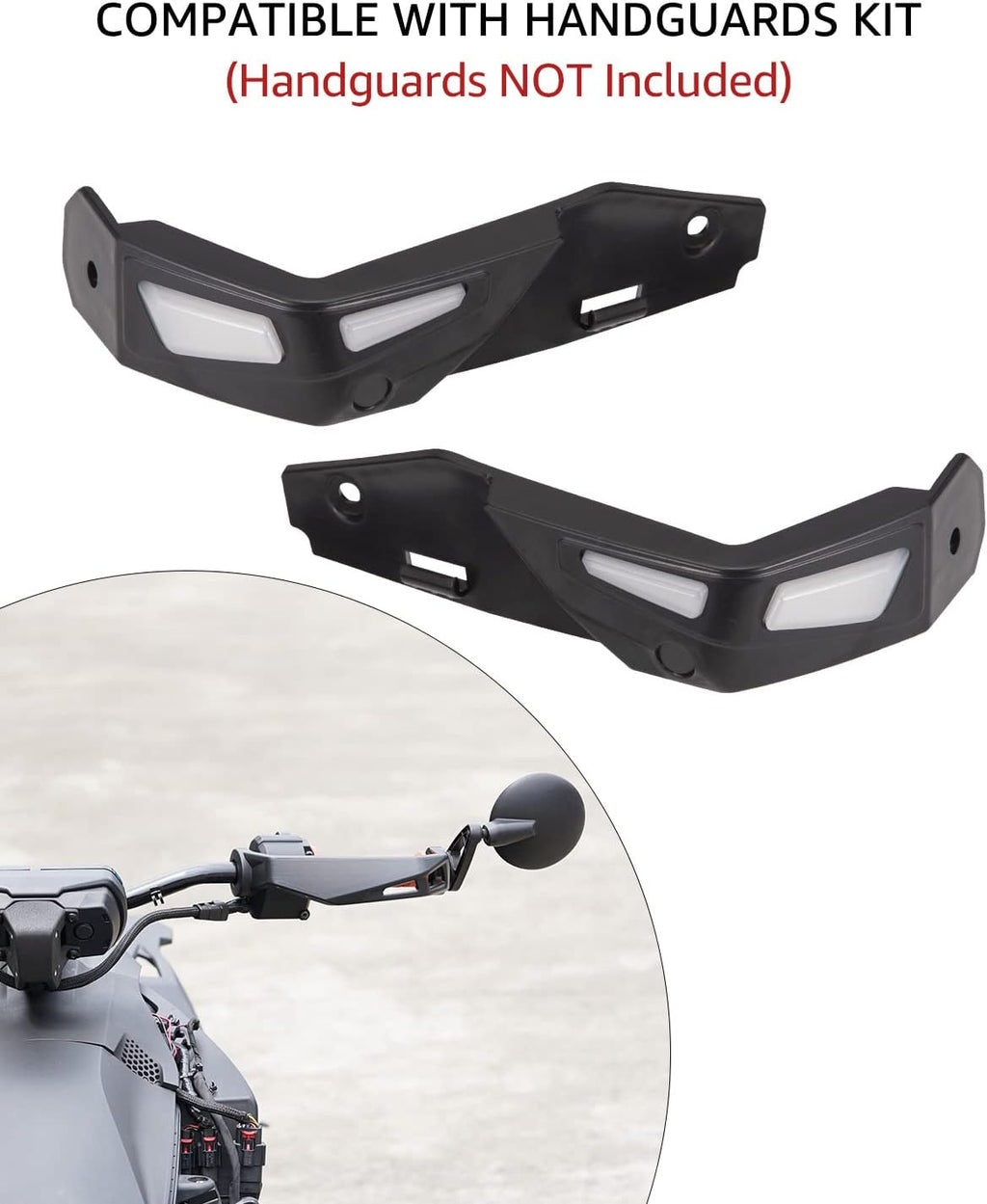 Black Aluminum Hand Guards LED Lighting Kit (2PCS) B647