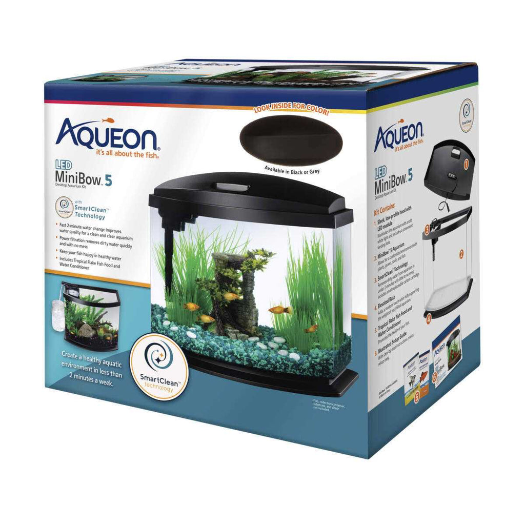 2.5 Gal LED Aquarium Kit Black B2099