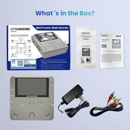 VHS to DVD Recorder with 10 DVDs & AV Cable W2625