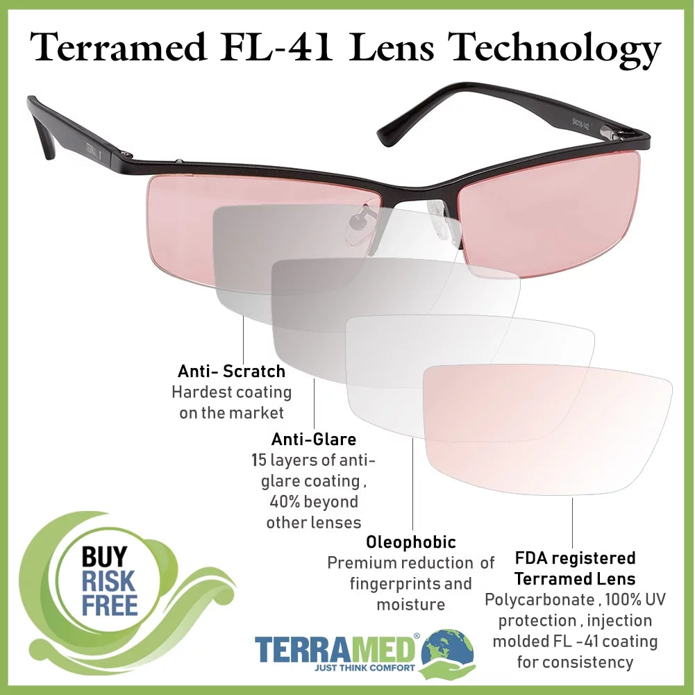 Migraine Glasses FL-41 for Light Sensitivity X3968