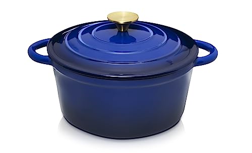 Red Enamel 5qt Cast Iron Dutch Oven W34752