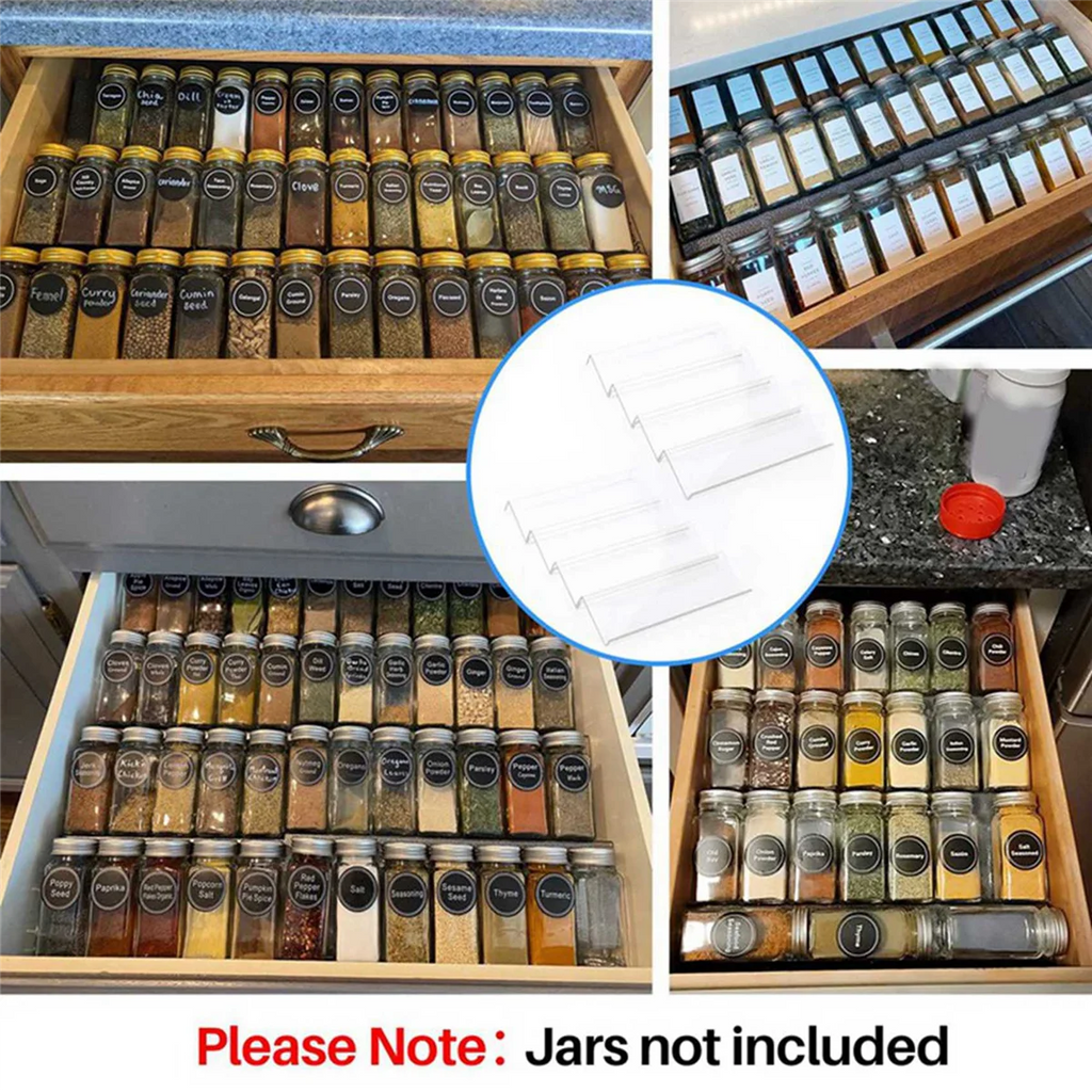 Clear Acrylic Spice Drawer Organizer S9558