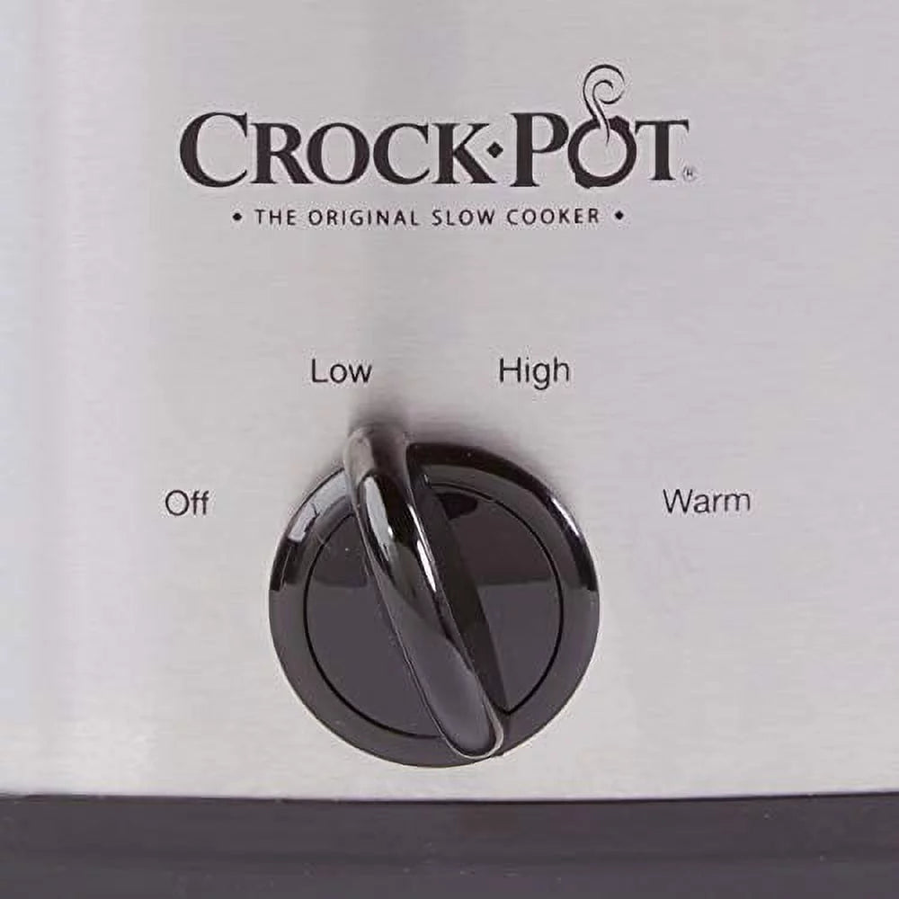 7 Quart Oval Manual Slow Cooker Stainless Steel W6916