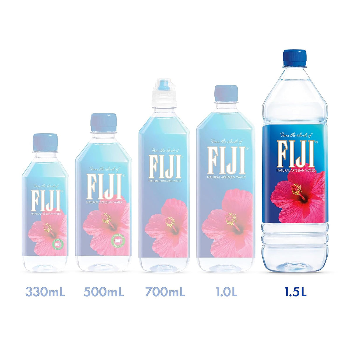 Natural Artesian Bottled Water 1.5 Liters / 50.7 Fl Ounce (Pack of 12) E1892
