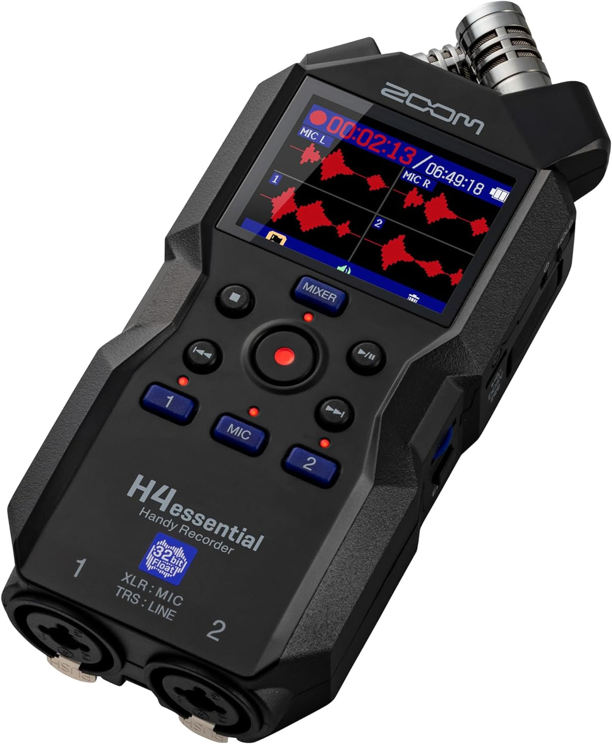 4-Track Recorder with Shotgun Microphone (Black) M156521