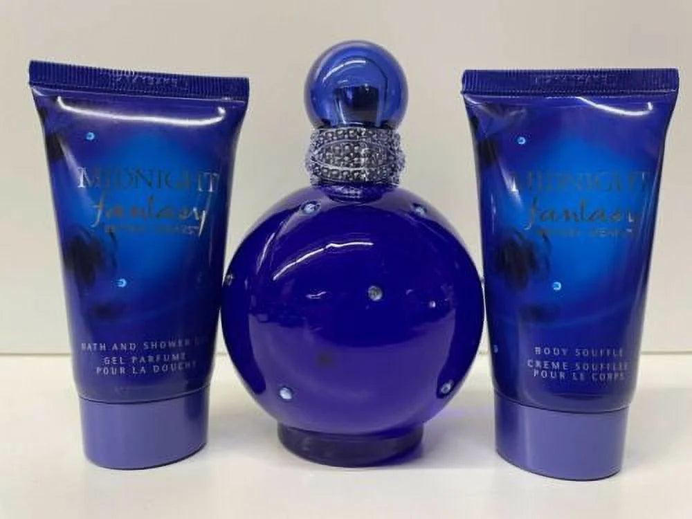 Fantasy Midnight Eau De Parfum Spray & Body Shower Gel Set - 3 Piece Y936