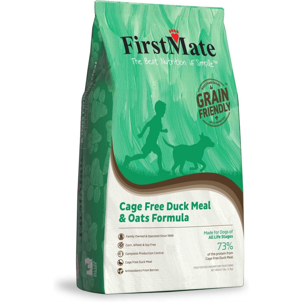 Grain Friendly Cage Free Duck & Oats Dry Dog Food S882