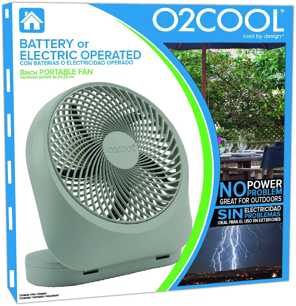 8 Inch Battery Operated Portable Fan S58279