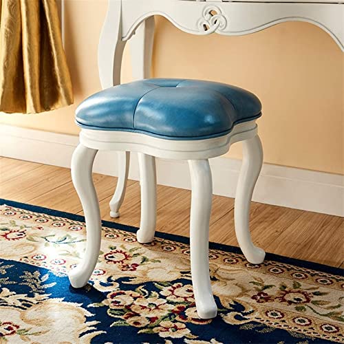 Upholstered Solid Wood Vanity Stool P58488