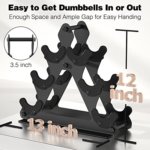 3 Tier Metal Dumbbell Rack B7468
