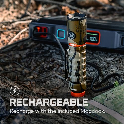 2000 Lumen Rechargeable LED Flashlight with Removable Clip J557