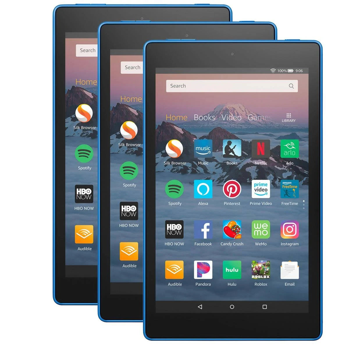 3 Pack Fire HD 8 Tablet, 32GB, Marine Blue F826067