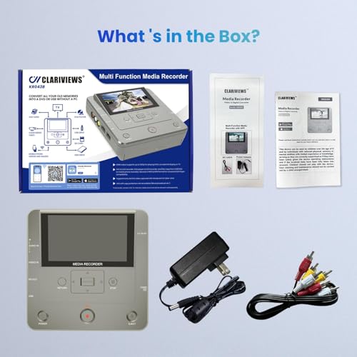 VHS to DVD Recorder with 10 DVDs & AV Cable W2625