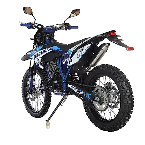 250cc Dirt Bike with 5-Speed Manual Transmission, Electric/Kick Start, 21"/18" Wheels Y167929