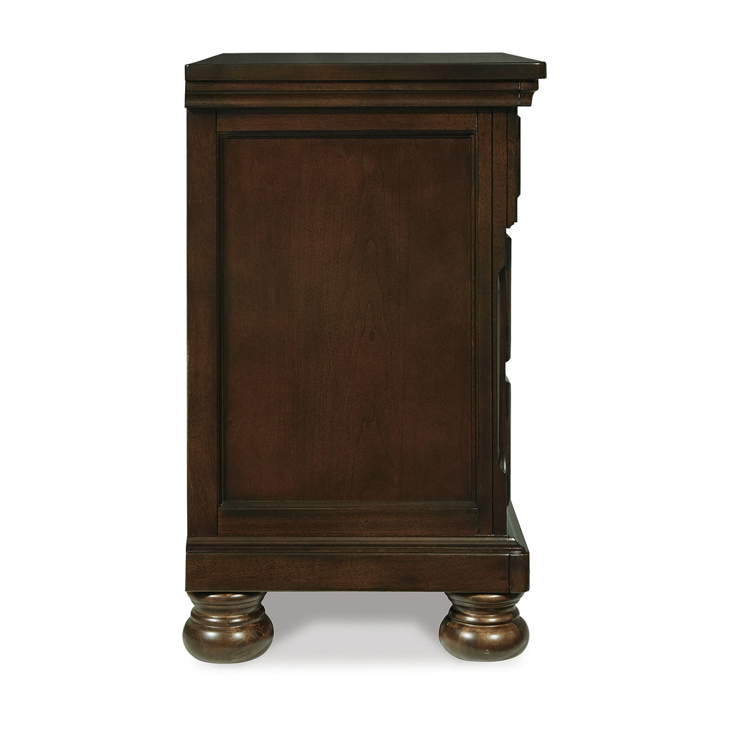2 Drawer Nightstand, Dark Brown Y60740